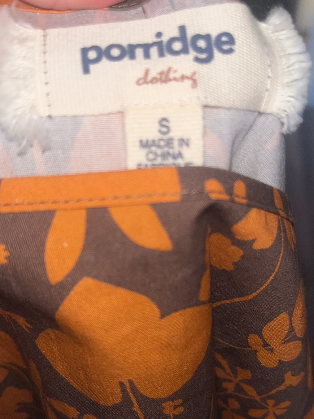 Anthropologie porridge women’s small brown and orange dress. - Picture 6 of 6
